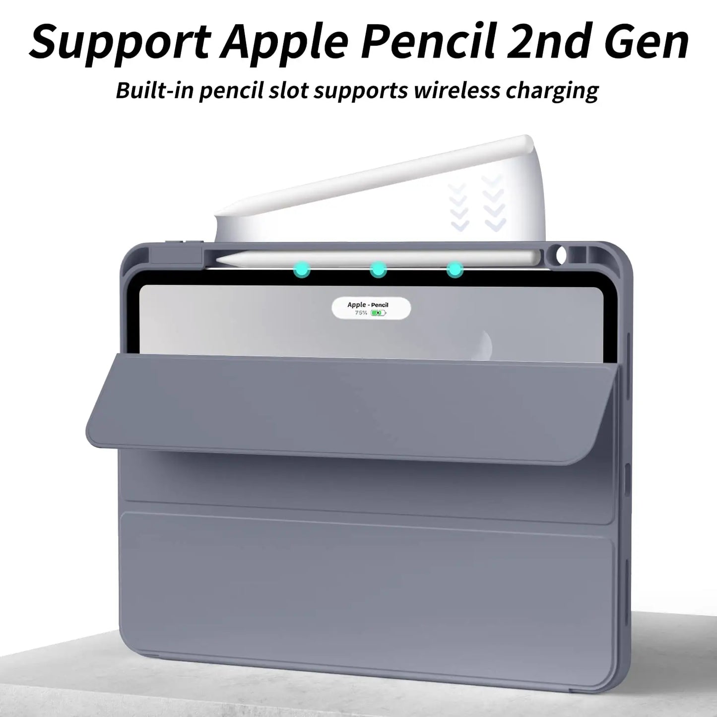 Carcasa Smart Case Para iPad 11" Pro M4 (2024) Con Ranura Para Apple Pencil