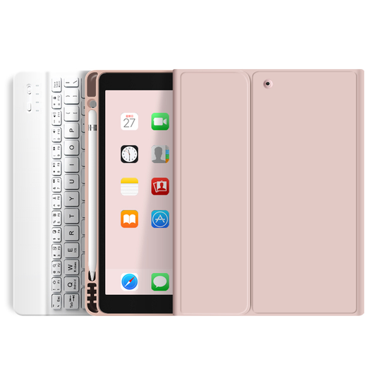 Carcasa Con Teclado Para iPad 11 Pro 2da/3ra/4ta Generación Con Ranura Para Pencil