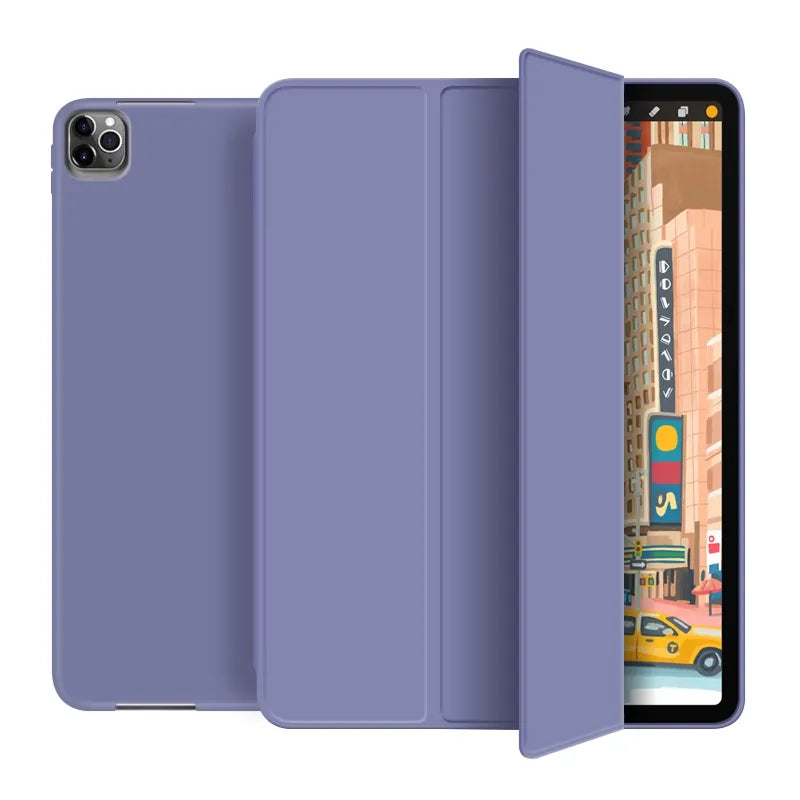 Carcasa Smart Case para iPad 11 Pro 2/3/4 Gen. Con Ranura Lápiz