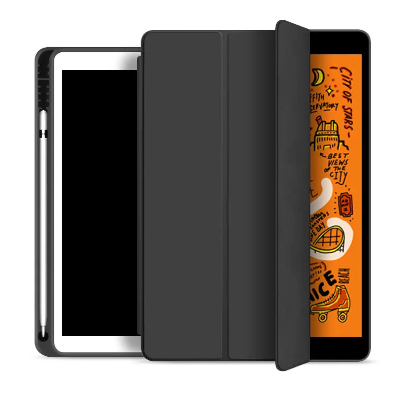 Carcasa Smart Case para iPad 10.2 7/8/9 Gen. con Ranura para Lapiz