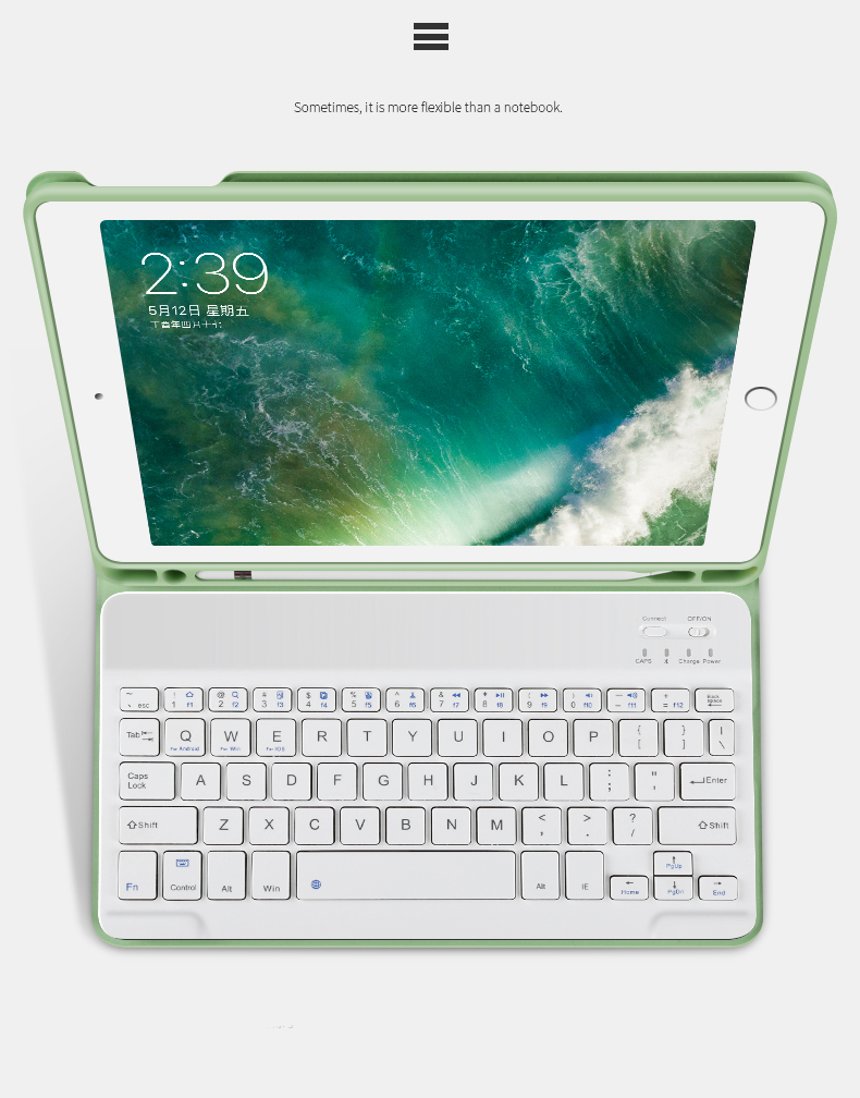 Carcasa Con Teclado Para iPad 10ma Generación 10.9 Con Ranura Para Pencil