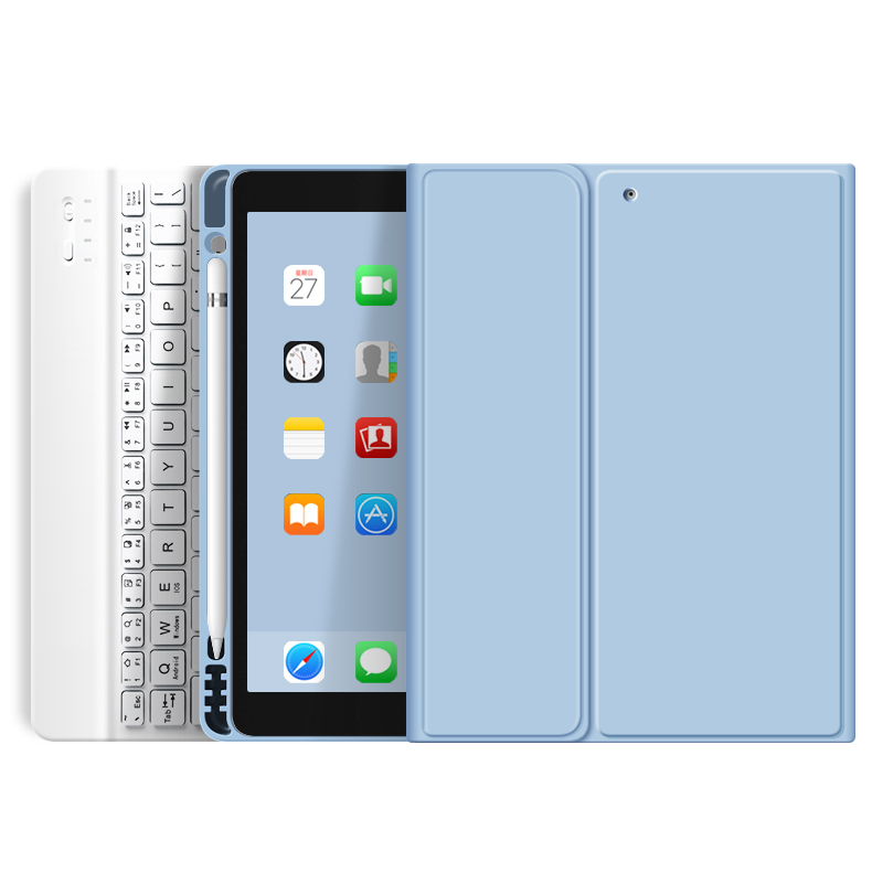 Carcasa Con Teclado Para iPad 11 Pro 2da/3ra/4ta Generación Con Ranura Para Pencil