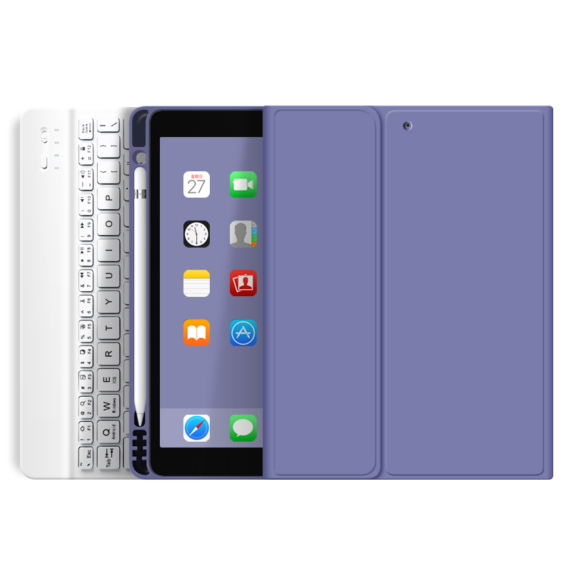 Carcasa Con Teclado Para iPad 11 Pro 2da/3ra/4ta Generación Con Ranura Para Pencil